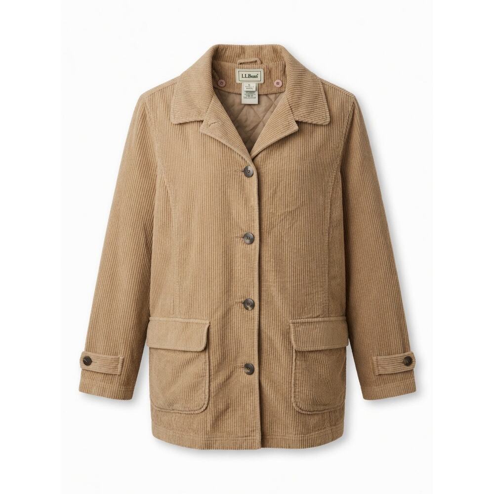 L.L.Bean | Tan Corduroy Barn Jacket | Women's Regular Medium